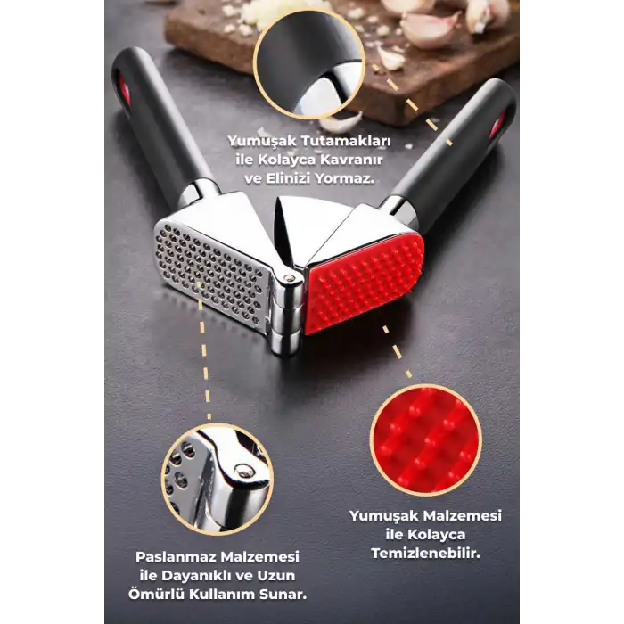 Sarımsak Ezici - Siyah