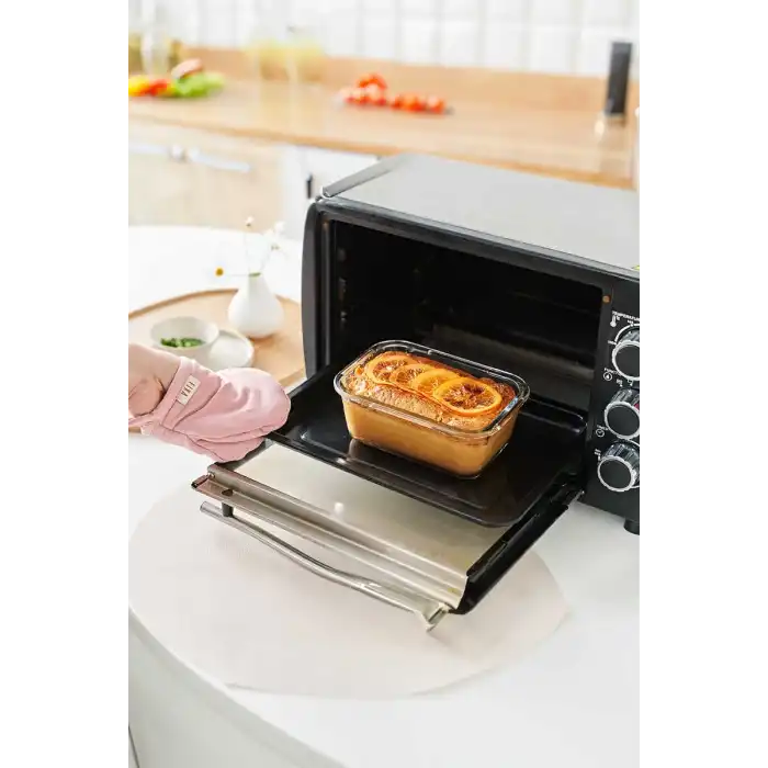 Fika Glace Vakumlu Cam Saklama Kabı 1200 Ml Bej