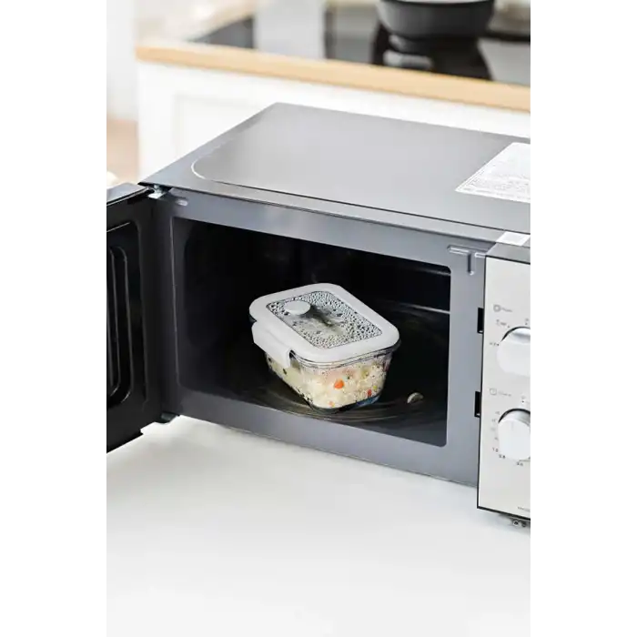 Fika Glace Vakumlu Cam Saklama Kabı 800 Ml Bej