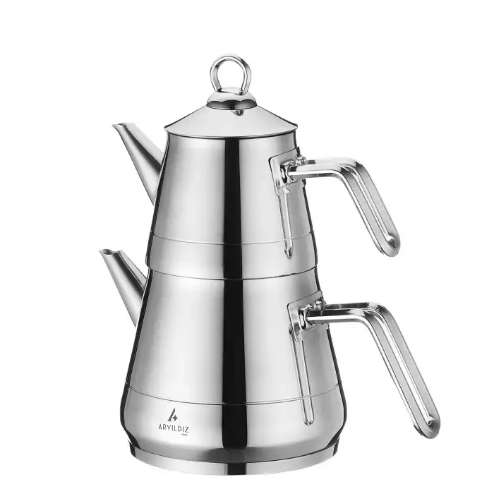 Vento Plus Çelik Sap Çaydanlık Takımı Orta Boy