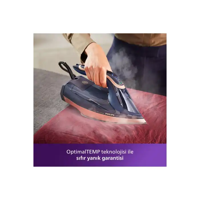 DST 8050 Azur Buharlı Ütü 3000 Watt 8g/dk Sürekli Buhar 260g Şok Buhar