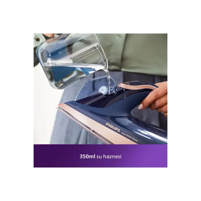 DST 8050 Azur Buharlı Ütü 3000 Watt 8g/dk Sürekli Buhar 260g Şok Buhar