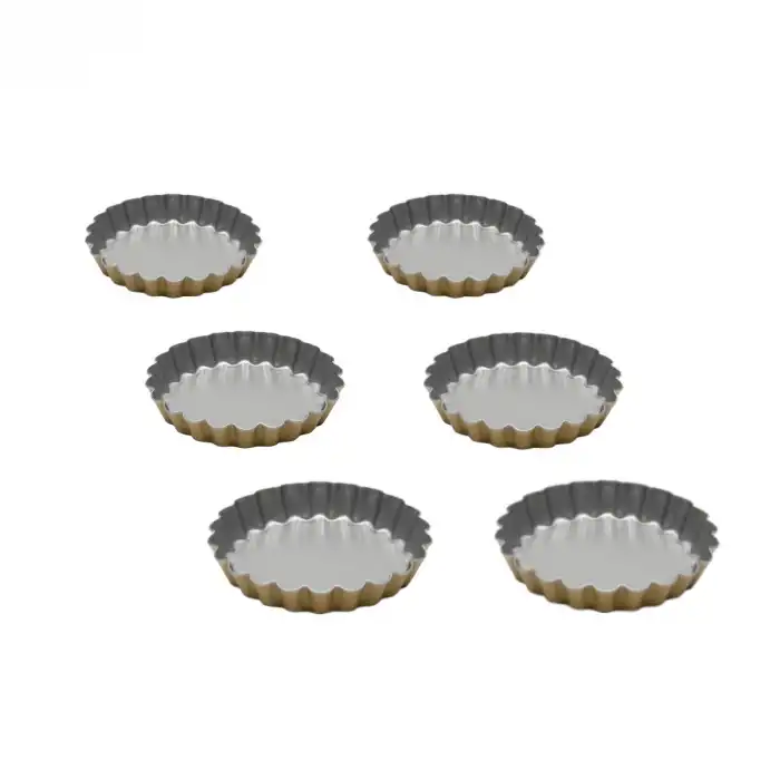 Anto Mini 6 lı Tart Kalıbı Silver Gold