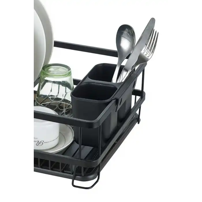 Bianka Alüminyum Siyah Paslanmaz Mini Bulaşık Sepeti