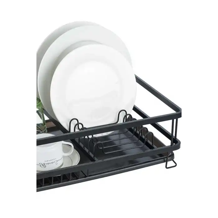 Bianka Alüminyum Siyah Paslanmaz Mini Bulaşık Sepeti