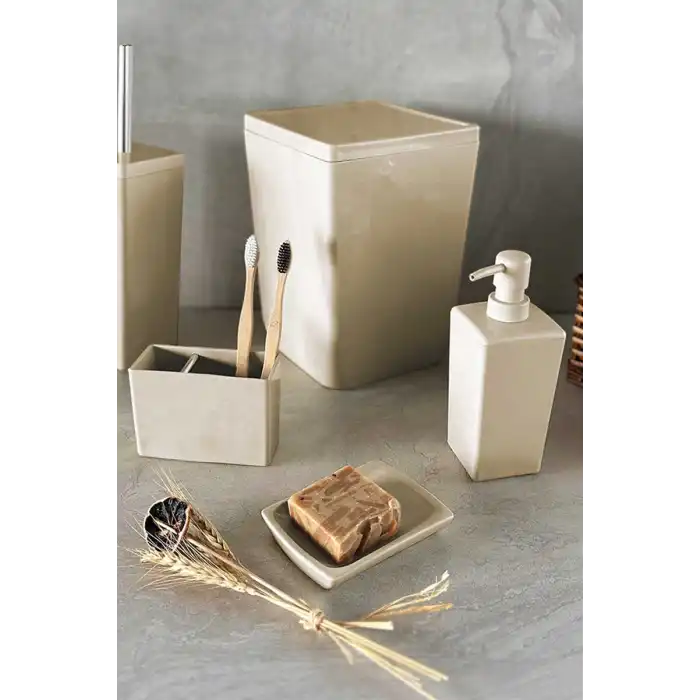 Biga 5 Parça Banyo Seti Bej