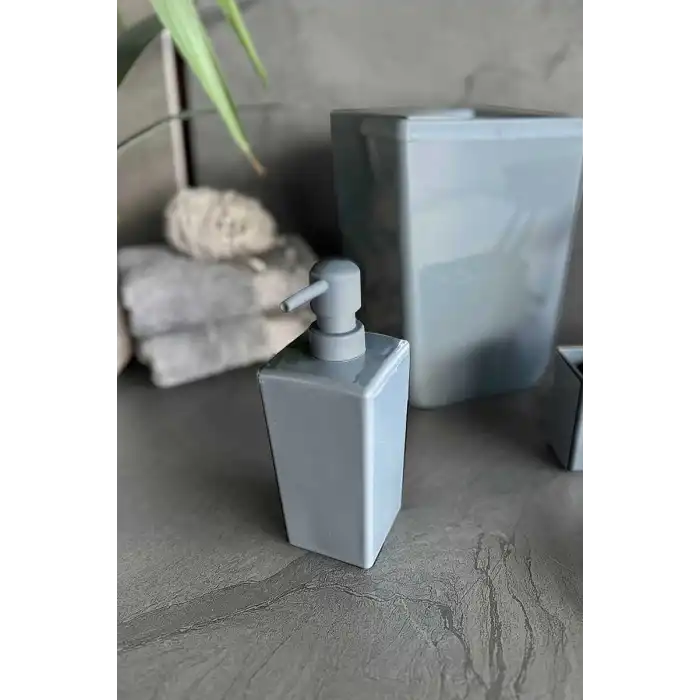 Biga 5 Parça Banyo Seti Gri