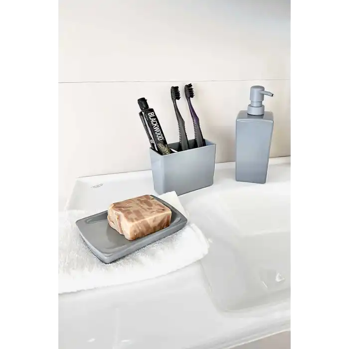 Biga 5 Parça Banyo Seti Gri