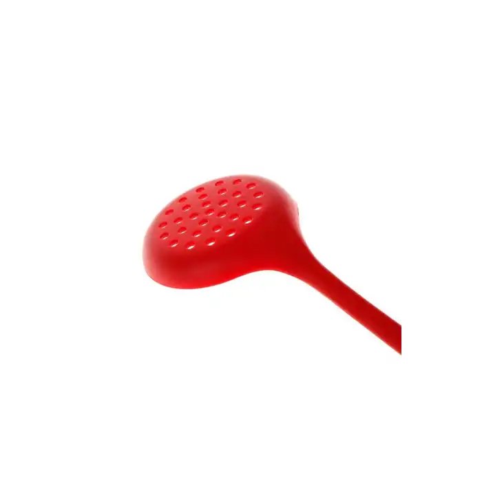 Burcummm Silikon 2 li Uzun Kepçe Kevgir Seti Kırmızı