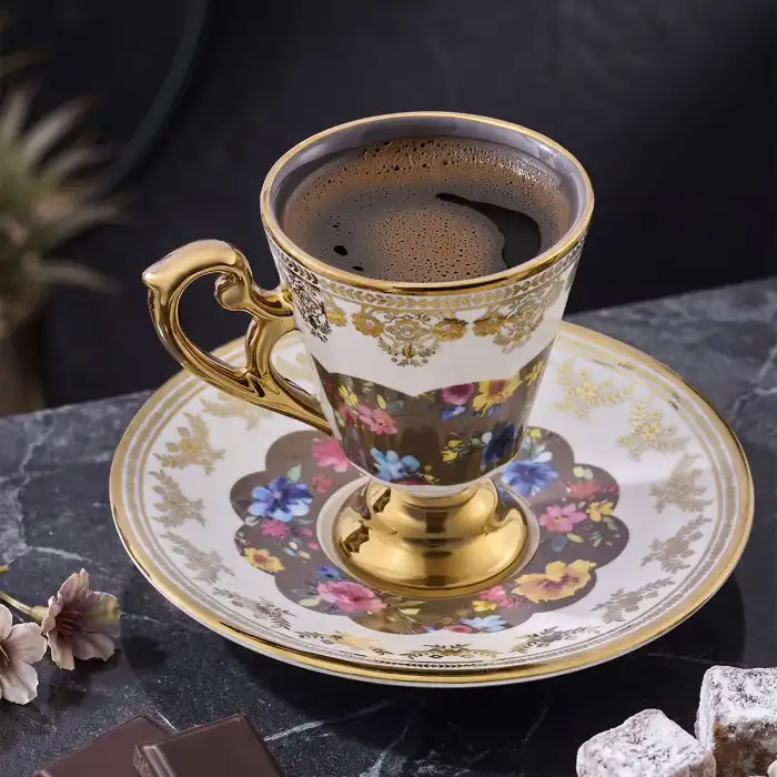 Constella Gold 6 Kişilik Türk Kahve Fincan Takımı