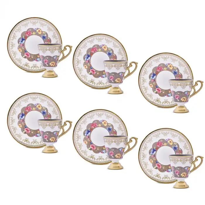 Constella Gold 6 Kişilik Türk Kahve Fincan Takımı