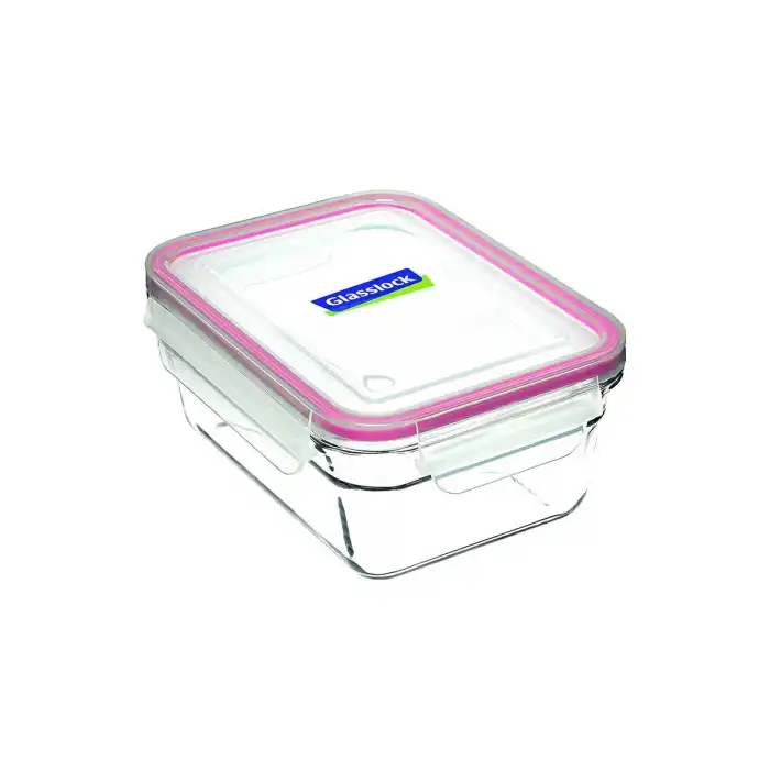 Dikdörtgen Cam Saklama Kabı 1730 Ml