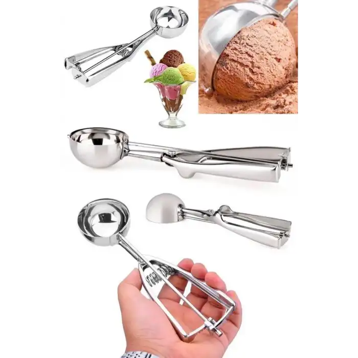 Dondurma Kepçesi Kurabiye Kaşığı No : 6 (6 cm. çap)