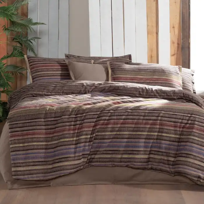 Fauna V1 Flanel Çift Kişilik Nevresim Takımı