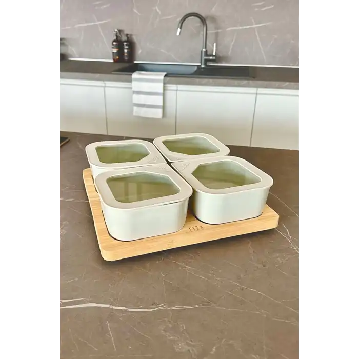 Fika One 4 lü Kahvaltı Seti Bej