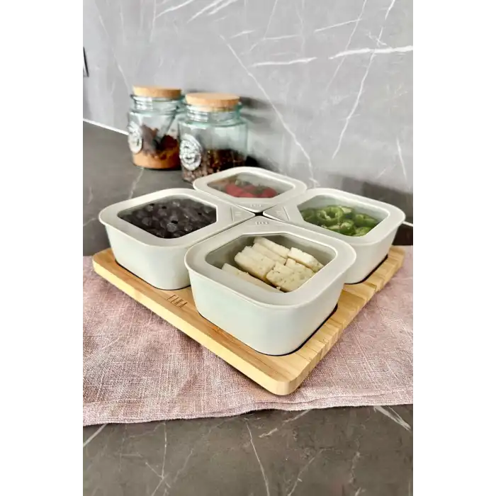 Fika One 4 lü Kahvaltı Seti Bej