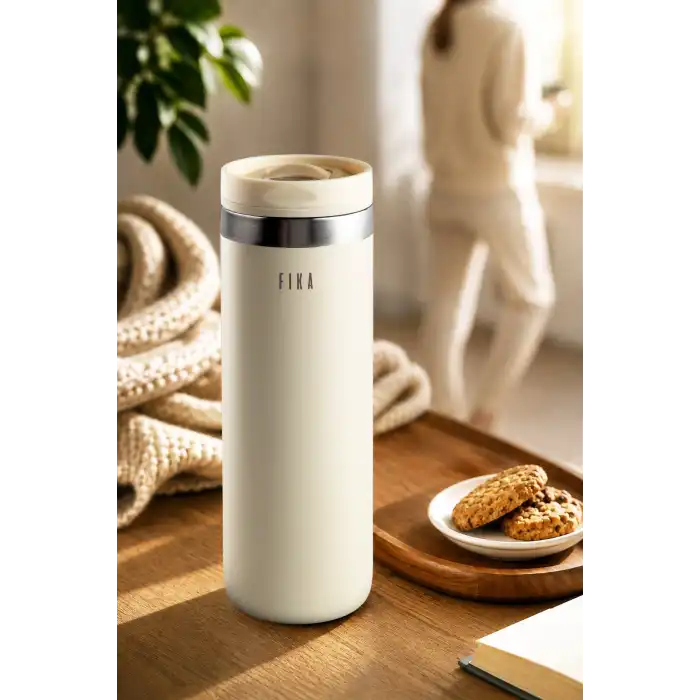 Fika Tauko Termos Bardak 470 Ml Bej