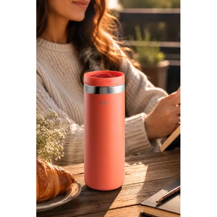 Fika Tauko Termos Bardak 470 Ml Kırmızı