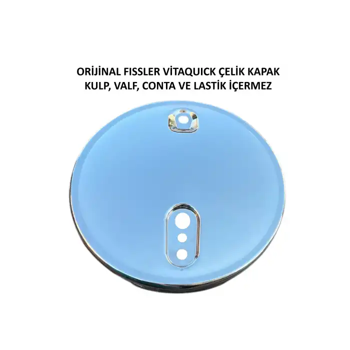 Fissler Orjinal Parlak Yüzey Çelik Kapak Vitaquick Serisi 3.5-4.5-6 l.