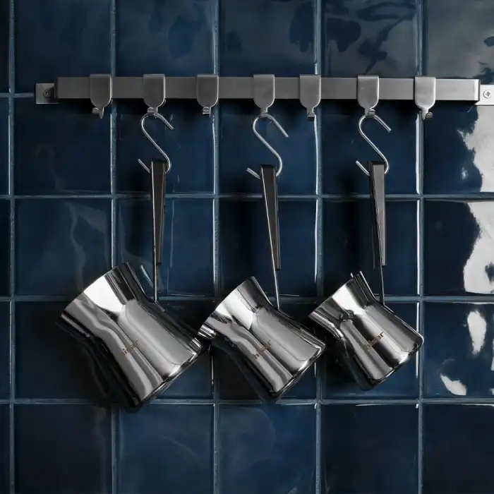 Galata 3 Parça Çelik Cezve Seti Siyah