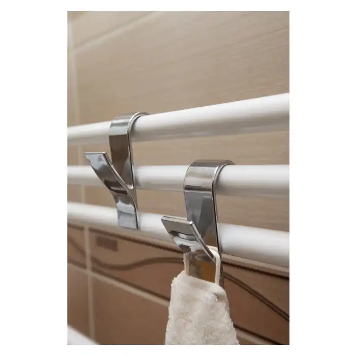 4 lü Havlupan Askılık Krom Görünümlü Plastik