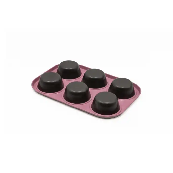 Koyu Pembe Muffin Kalıbı 6 lı