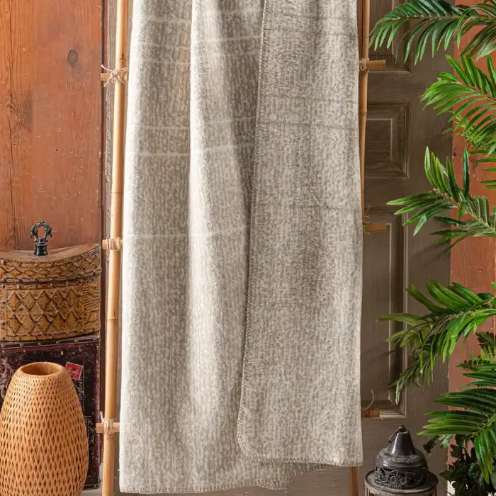 Laurel Bej Battaniye Tek Kişilik