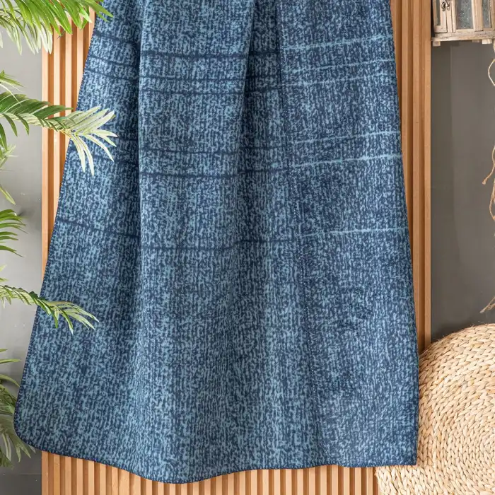 Laurel Mavi Battaniye Tek Kişilik