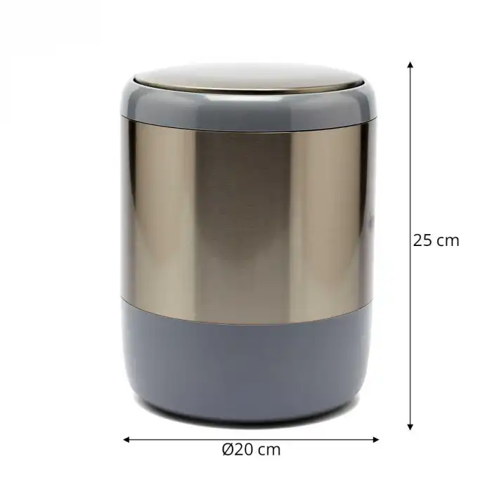 Lima Çöp Kovası Gri 6 l.