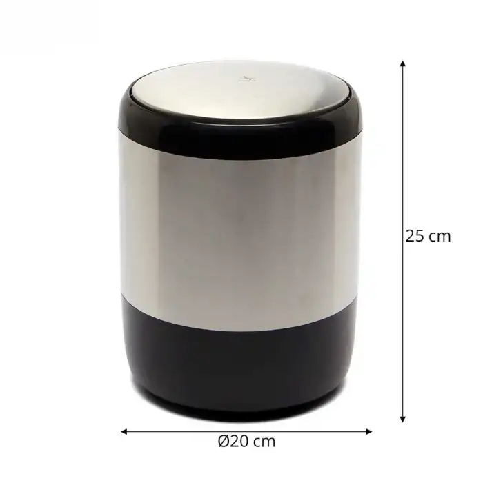 Lima Çöp Kovası Siyah 6 l.