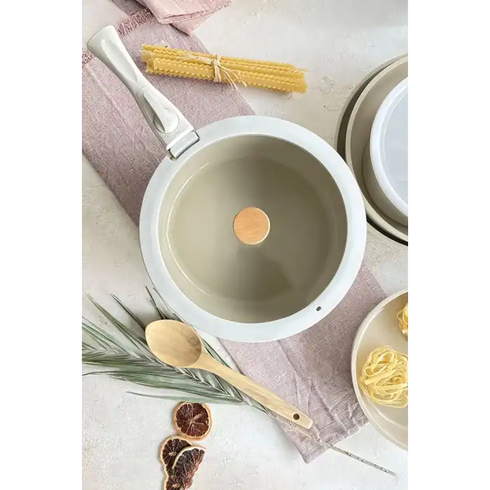 Midas 18 Parça Tencere Seti Çıkarılabilir Saplı İç İçe Geçebilen İndüksiyonlu