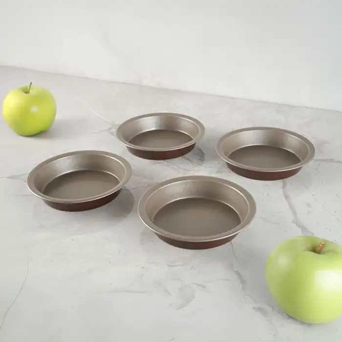 Mini 4 lü Tart Kalıbı Kahverengi
