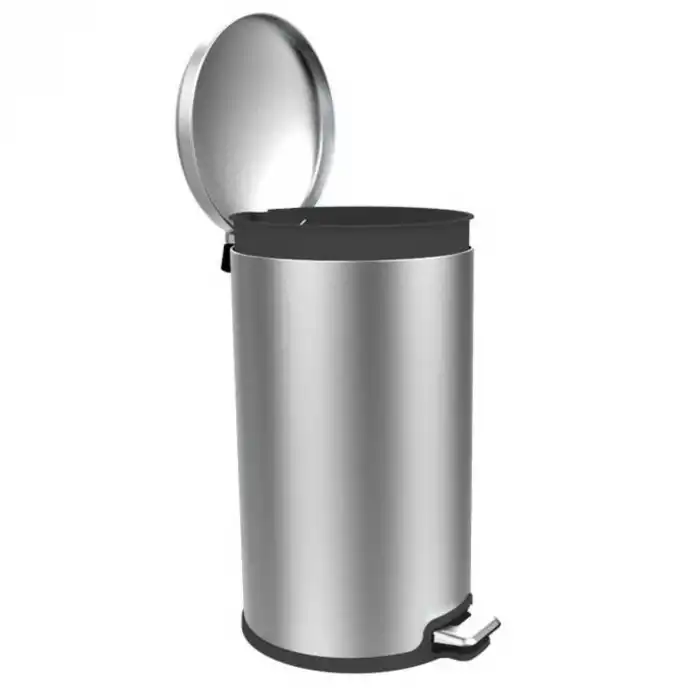 Paslanmaz Çelik Çöp Kovası Mat 30 l.