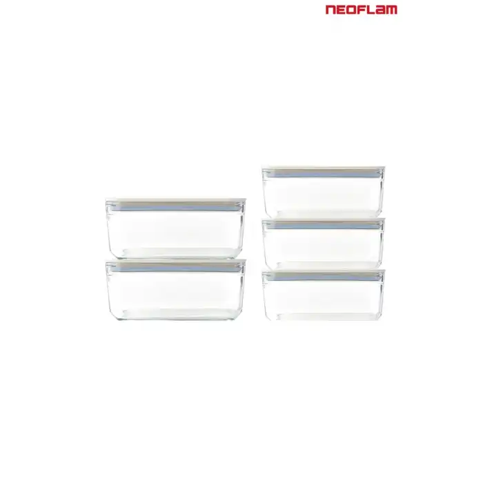 Perfect Seal Cam Saklama Seti 5 Parça