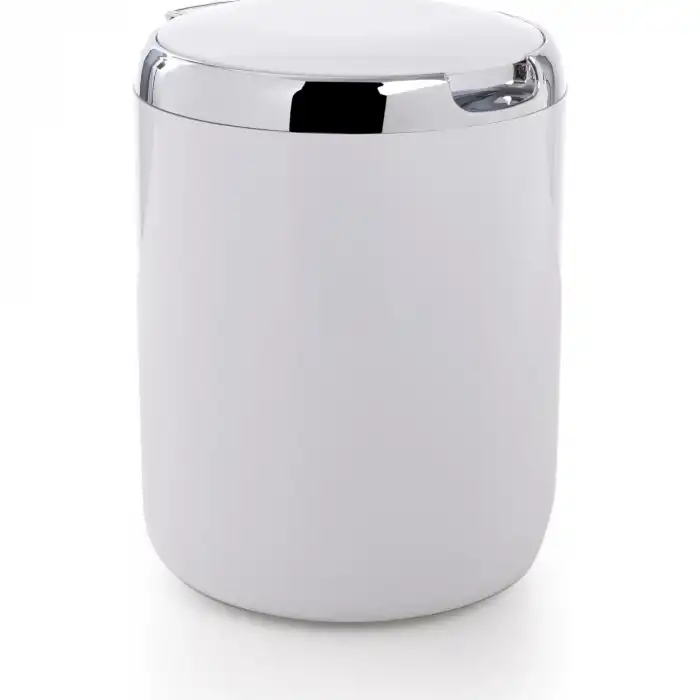 Tezgah Üstü Plastik Kapaklı Çöp Kovası 3 l. Beyaz