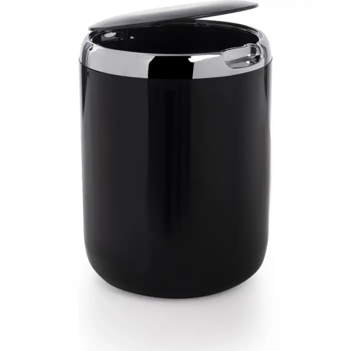 Tezgah Üstü Plastik Kapaklı Çöp Kovası 3 l. Siyah