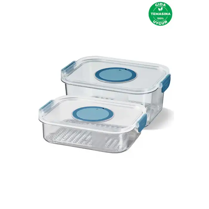 Seoul Buzdolabı Ürün Saklama Kabı 2li Set 1200-2000 Ml.