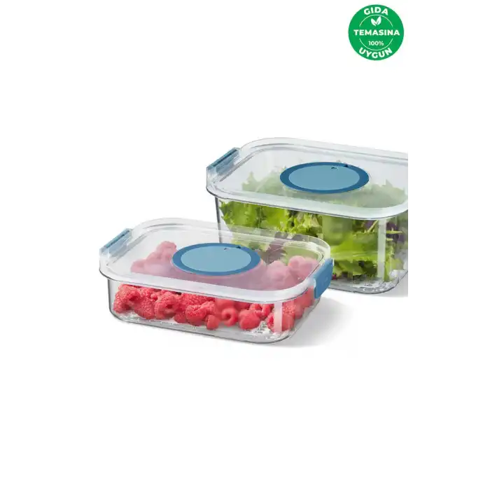 Seoul Buzdolabı Ürün Saklama Kabı 2li Set 1200-2000 Ml.