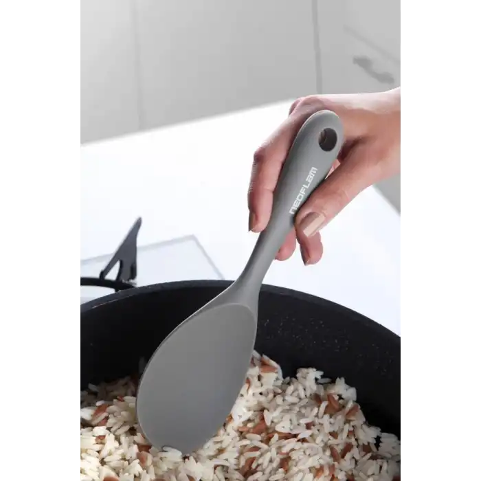 Si̇li̇kon Gri̇ Pilav Kaşığı