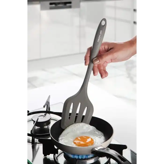 Si̇li̇kon Gri̇ Izgaralı Spatula