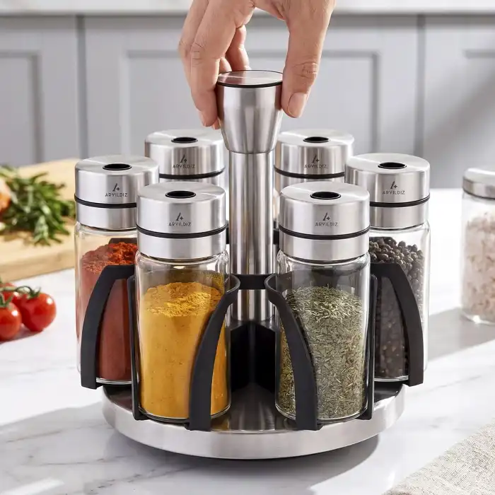 Steel Baharat Set 7 Pr 90 Ml