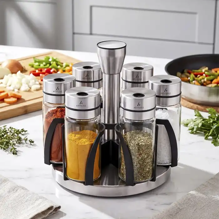 Steel Baharat Set 7 Pr 90 Ml