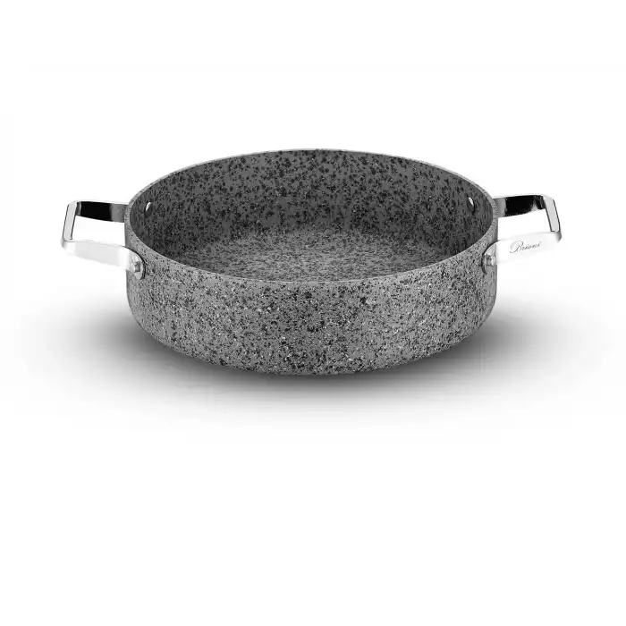Stone-Age Çizilmez Yanmaz Yapışmaz Basık Tencere - 32 cm