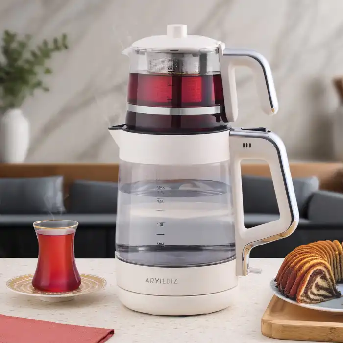 Tea Glow Çay Makinesi Krem