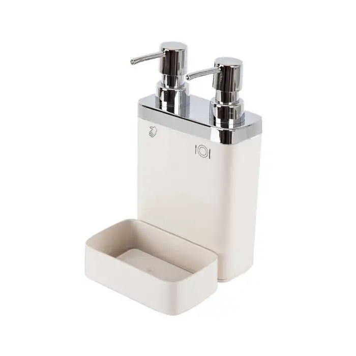 Viva 2 li Süngerlikli Mutfak Sıvı Sabunluk Bej