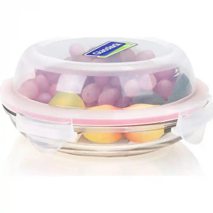 Yuvarlak 350 ml. Yüksek Kapak Saklama Kabı