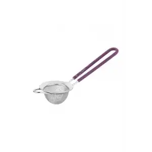 Vişne Silikon Saplı Paslanmaz Çelik Çay Süzgeci 6cm