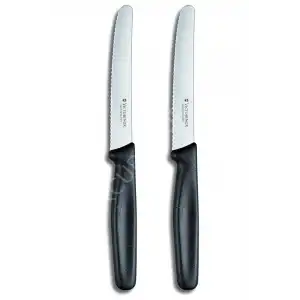 2 li Siyah Set 11 cm. Tırtıklı Küt Bıçak (2 ad.)