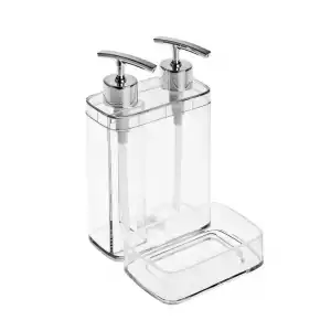 Viva 2 li Süngerlikli Mutfak Sıvı Sabunluk Şeffaf