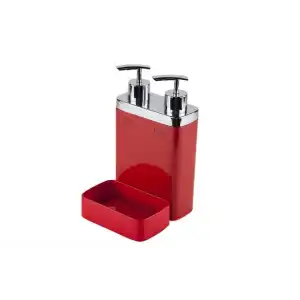 Viva 2 li Süngerlikli Mutfak Sıvı Sabunluk Kırmızı